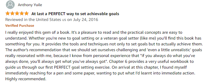 Goal Setting Rating